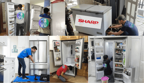 VŨ sửa các loại tủ sharp side by side hiện đại