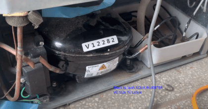 block tủ lạnh aqua inverter tháo máy