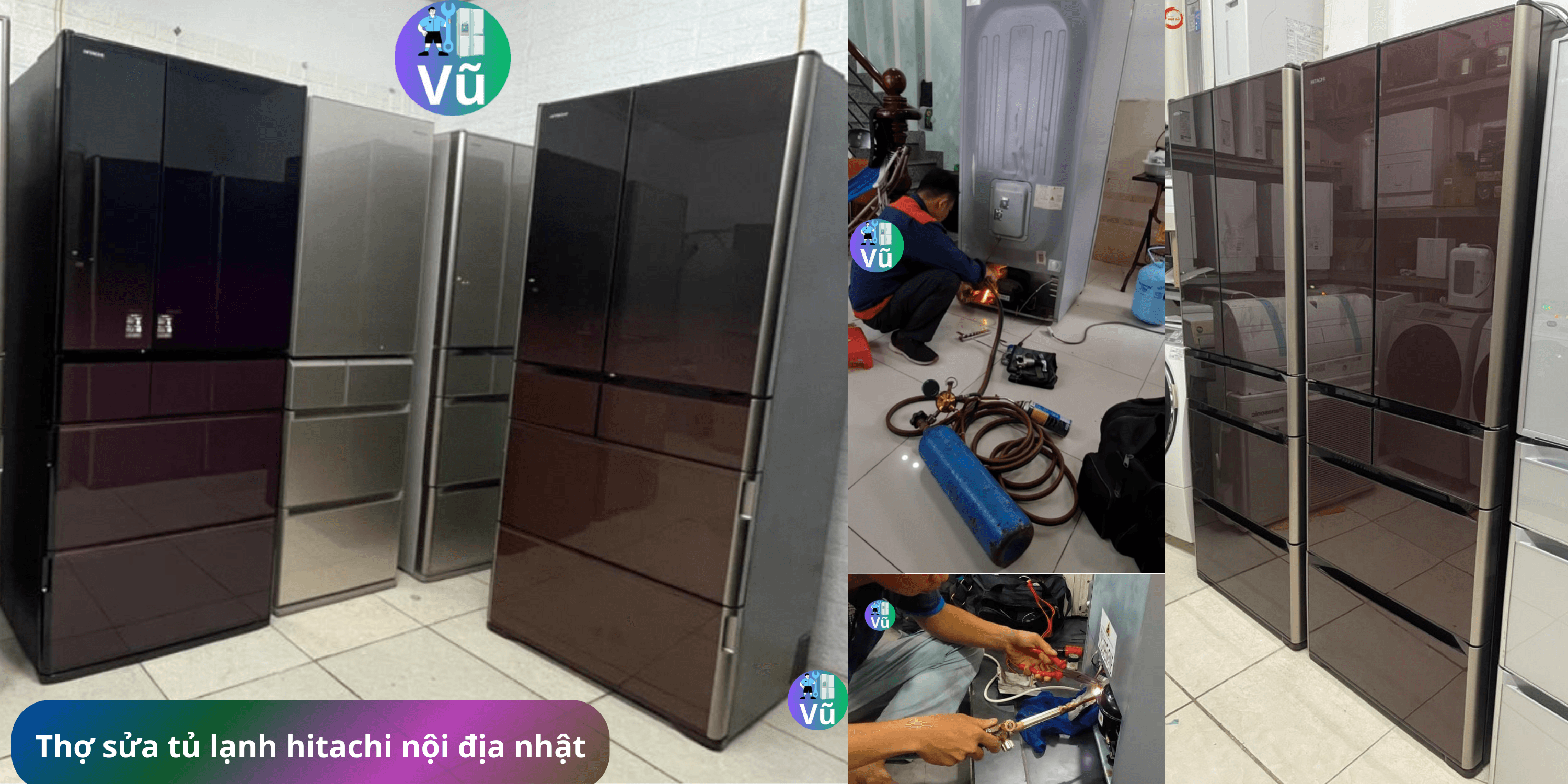 thợ sửa tủ lạnh hitachi nội địa nhật