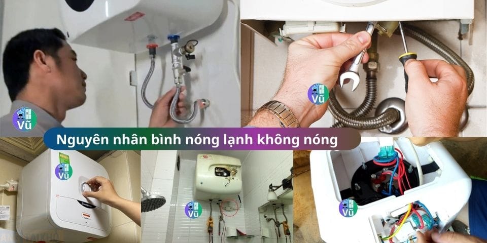bình nóng lạnh không nóng