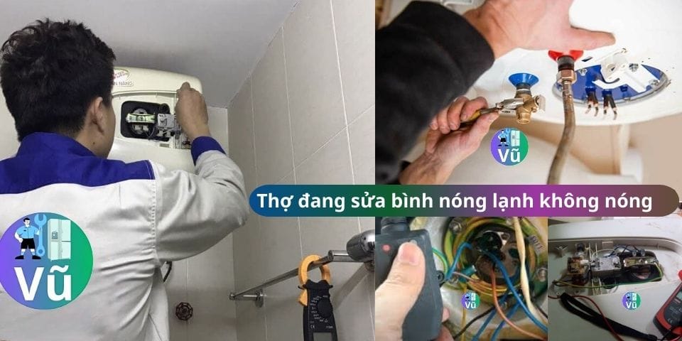 bình nóng lạnh không nóng 