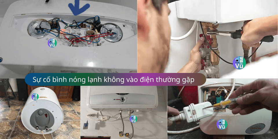 bình nóng lạnh không vào điện
