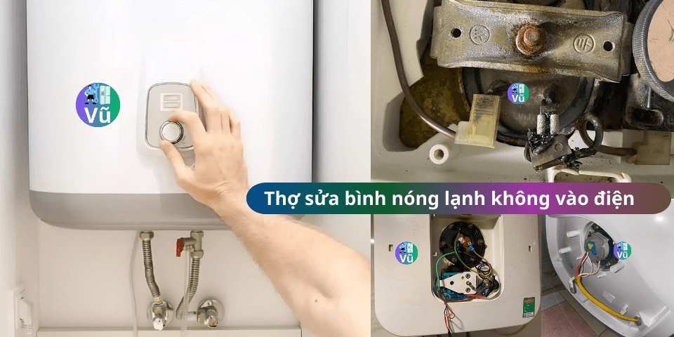bình nóng lạnh không vào điện 