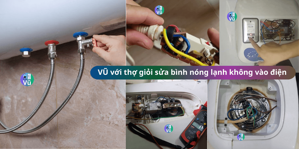 bình nóng lạnh không vào điện 