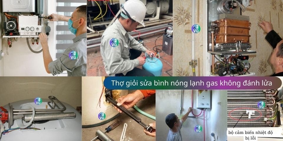 sửa bình nóng lạnh gas không đánh lửa 