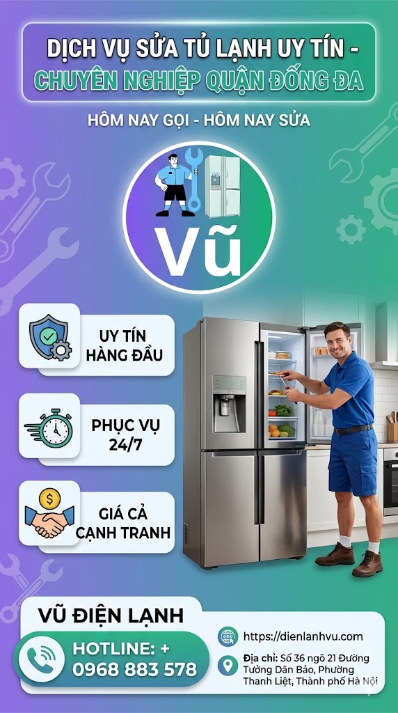 Sửa tủ lạnh quận Đống Đa