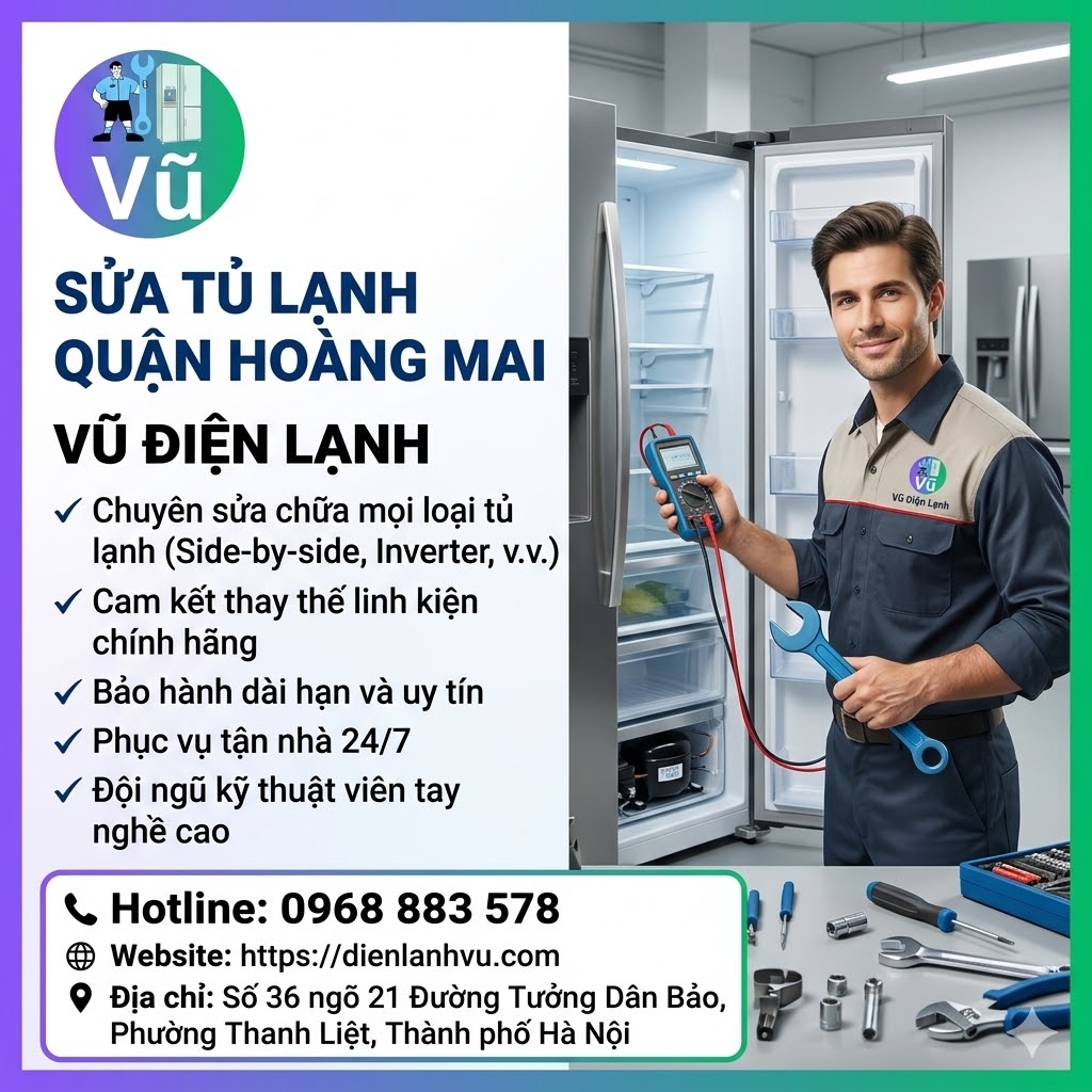 Sửa tủ lạnh quận Hoàng Mai