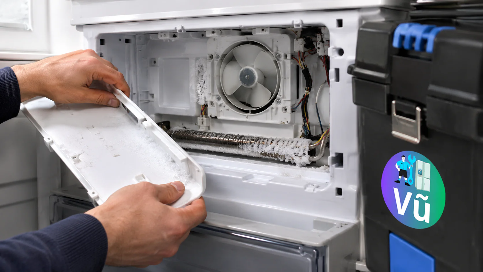 Hướng dẫn kiểm tra và sửa lỗi E4 hỏng cảm biến xả đá trên tủ lạnh Beko công nghệ NeoFrost.