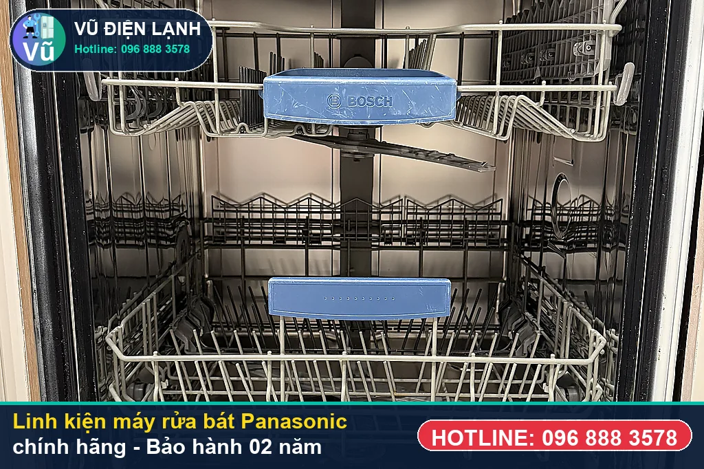 Bộ linh kiện bơm nhiệt, bơm xả, van AquaStop chính hãng dùng để sửa máy rửa bát panasonic kèm bảo hành 02 năm
