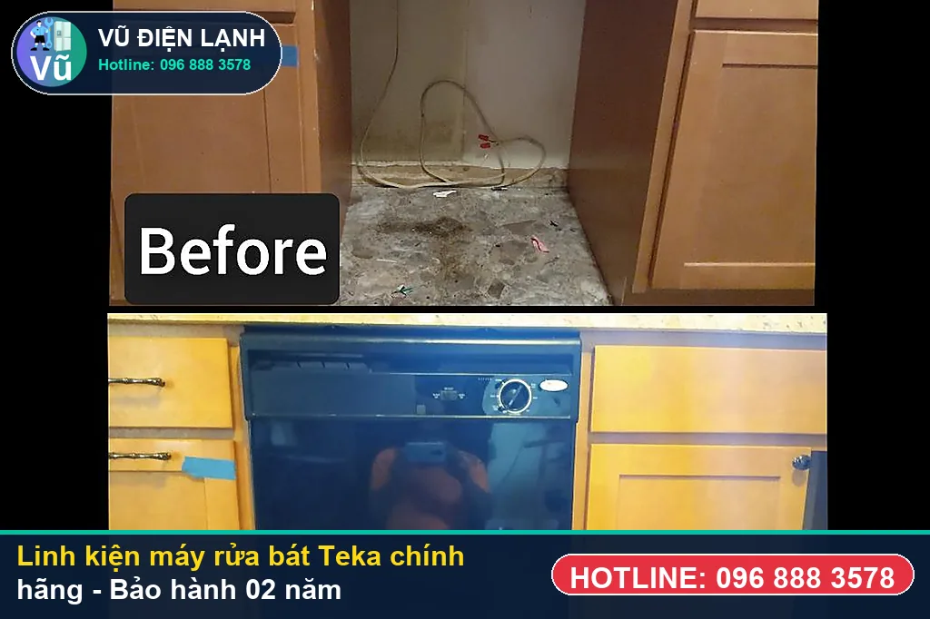 Bộ linh kiện bơm nhiệt, bơm xả, van AquaStop chính hãng dùng để sửa máy rửa bát teka kèm bảo hành 02 năm